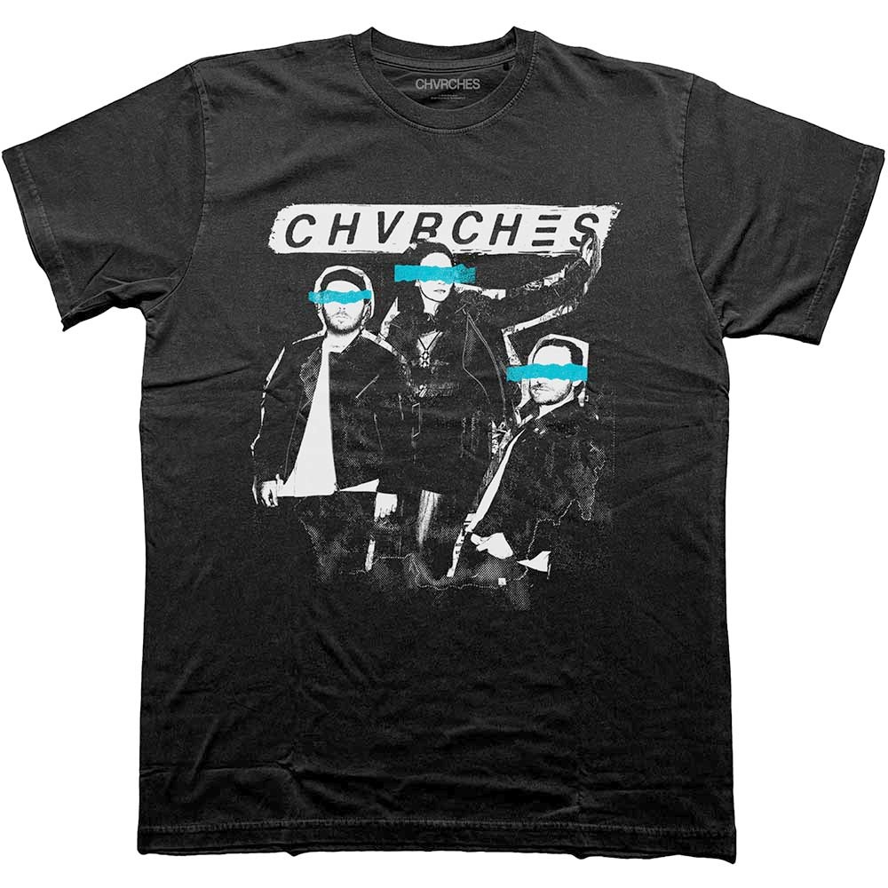 Chvrches - Cut Photo Heren Tshirt - Zwart